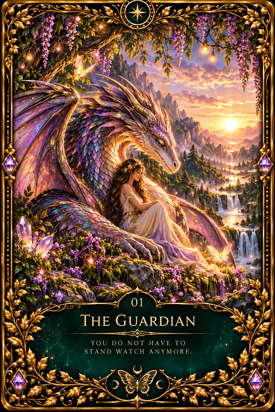 The Guardian - Aligned & Free Living Oracle Deck